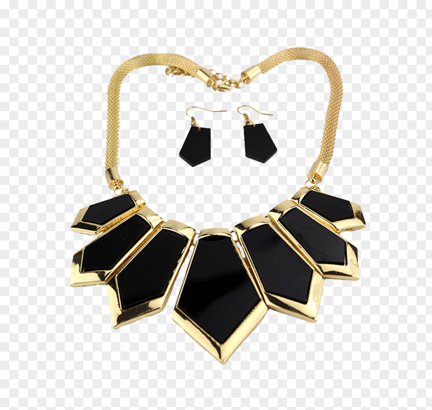 Wearing Black Stud Earrings For Men Necklace Earring Body Jewellery Chain PNG