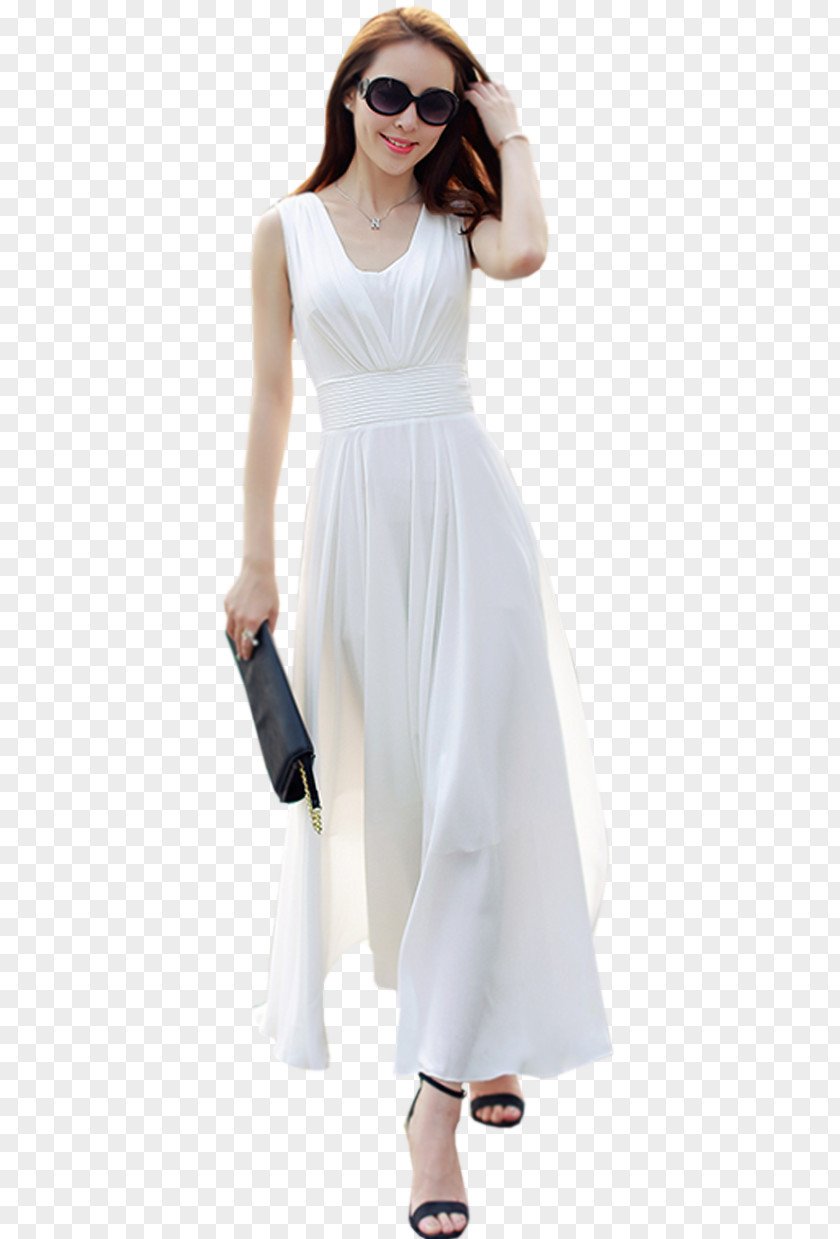 Woman Waist Dress Evening Gown Sleeveless Shirt Pleat PNG