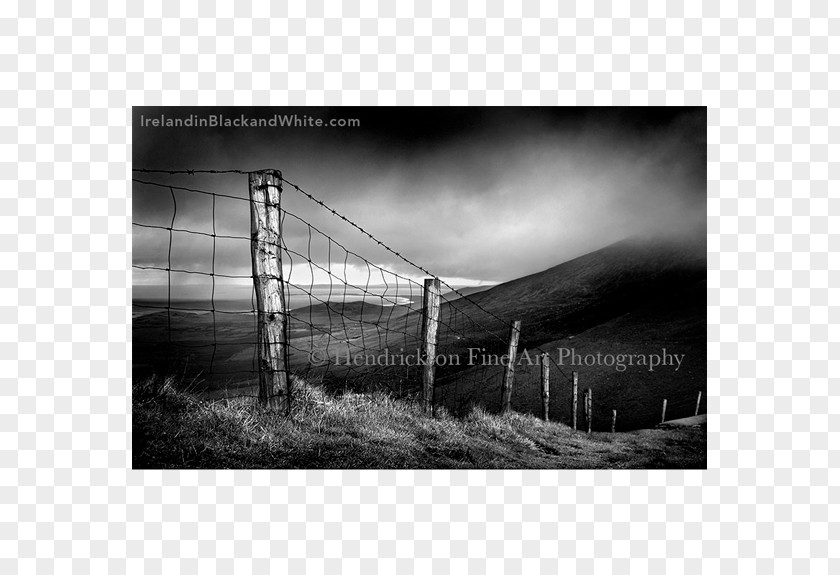Ben 10 Black And White Conor Pass Fine-art Photography Republic Of Ireland PNG