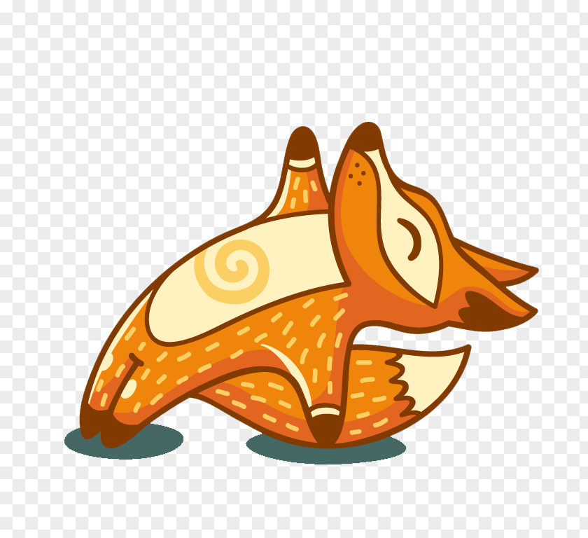 Fox Doing Yoga Clip Art PNG