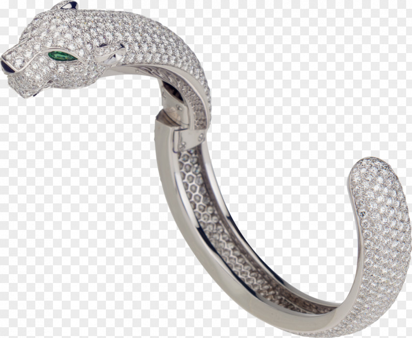 Gold Cartier Bracelet Diamond Emerald PNG