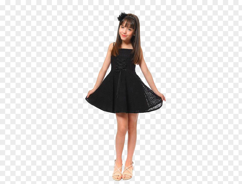 Larissa Manoela Little Black Dress Gown Academic Party PNG