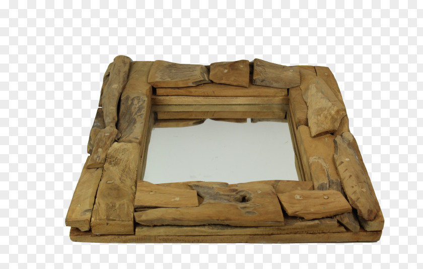 Wood Driftwood Mirror Glass Spiegel PNG