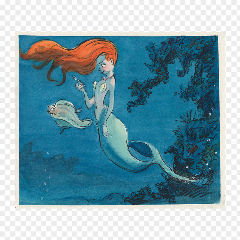 Ariel Disney Renaissance Concept Art The Little Mermaid PNG