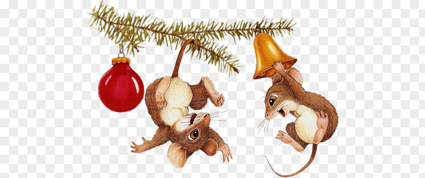 Computer Mouse Rat Christmas Clip Art PNG