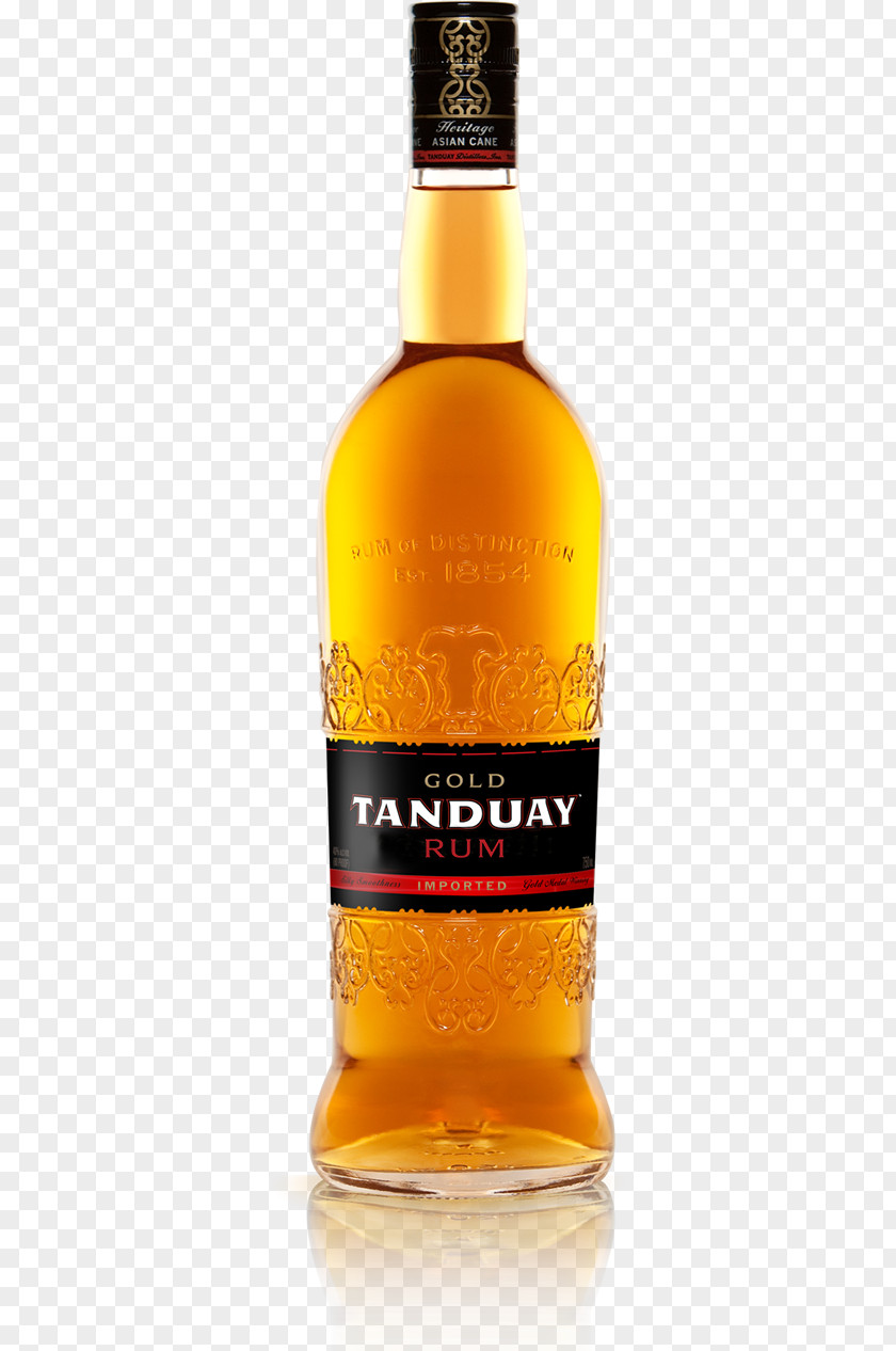 Golden Wine Bottal Scotch Whisky Tanduay Light Rum Distilled Beverage PNG