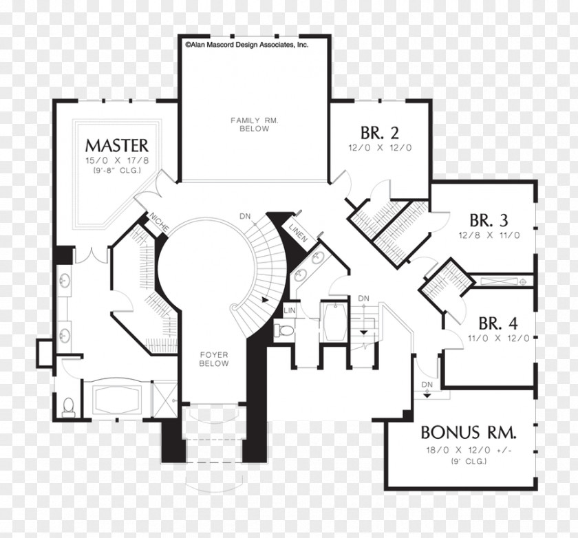 House Floor Plan Paper Stairs PNG
