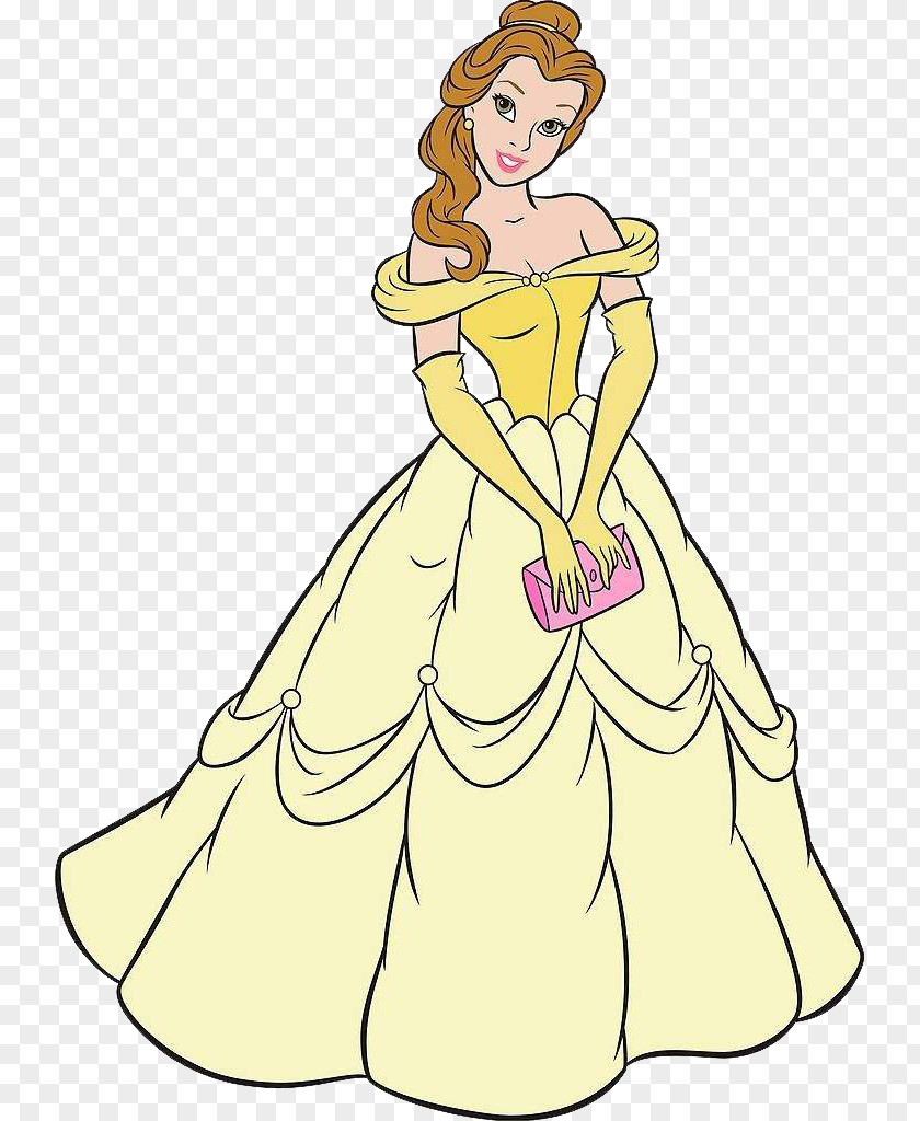 Princess Dress Skirt Cartoon Illustration PNG