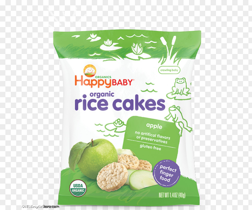 Rice Cake Baby Food Organic Happy Family PNG