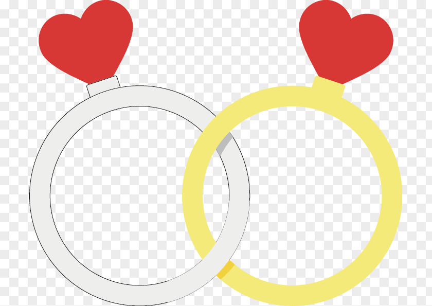 Ring Vector Material Heart Yellow Area Clip Art PNG