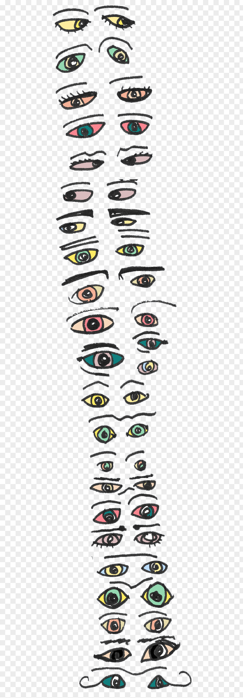 Scribbles Cat's Eye Angle PNG