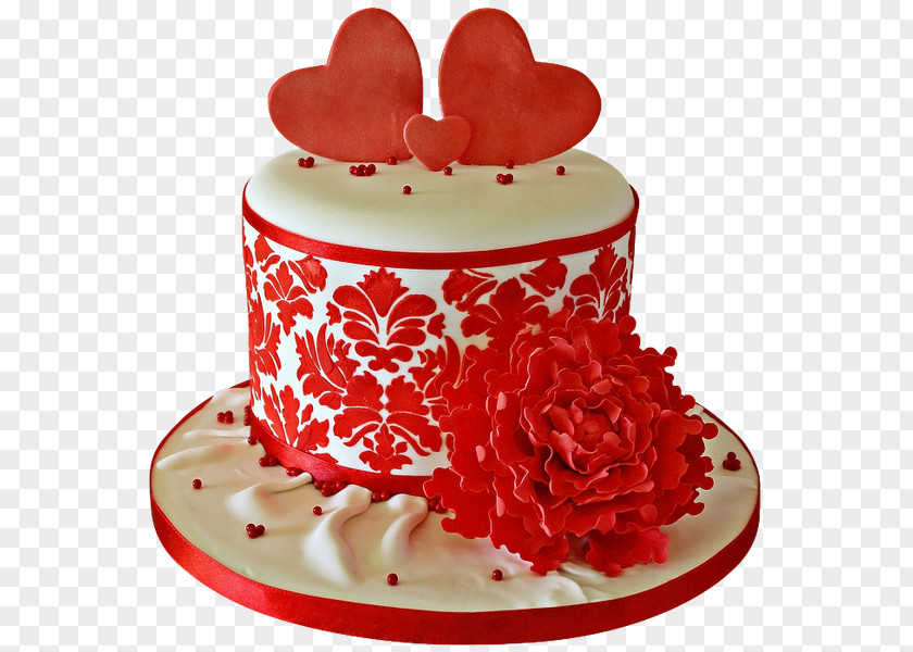 Wedding Cake Buttercream Torte Red Velvet Birthday PNG