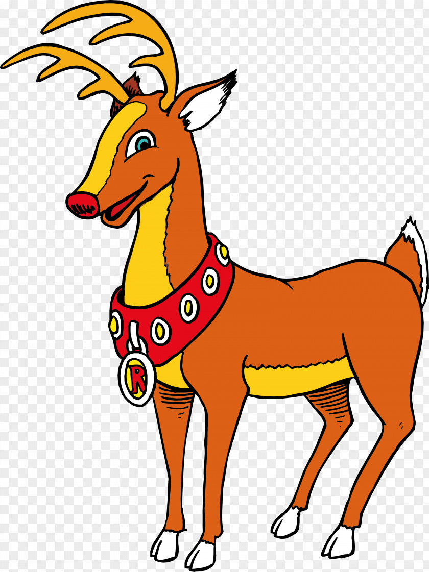 Deer Rudolph Reindeer Santa Claus Clip Art PNG