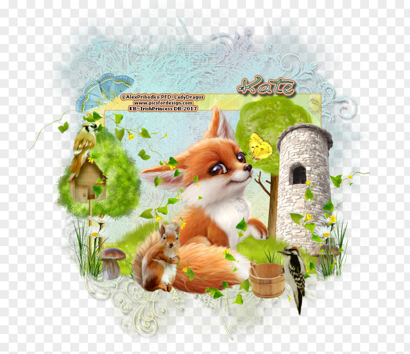 Fox Watercolor Wildlife Hare PNG