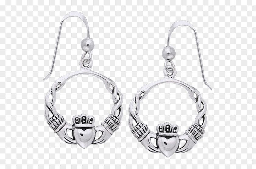 Silver Earring Claddagh Ring Jewellery PNG
