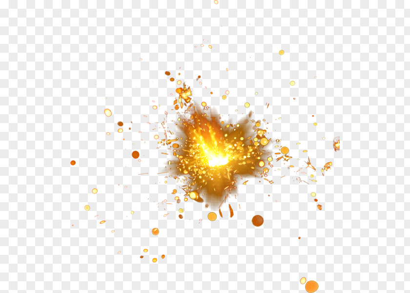 Yellow Editing Fireworks Background PNG