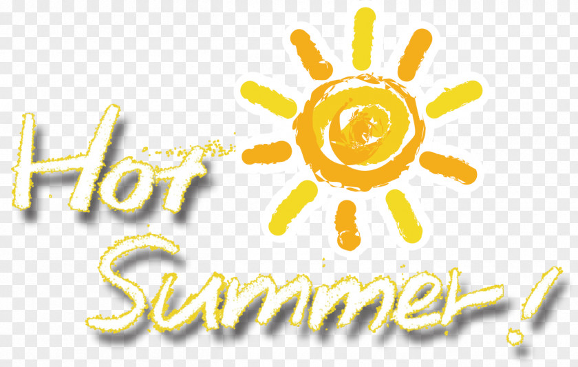 Great Summer Sun Logo Brand Yellow Font PNG