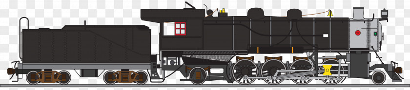 Steam Locomotive Baldwin Works 2-8-2 Southern Valve Gear PNG
