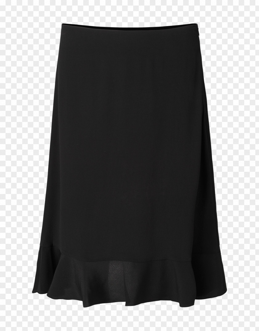 Black Skirt Pencil Ruffle T-shirt PNG