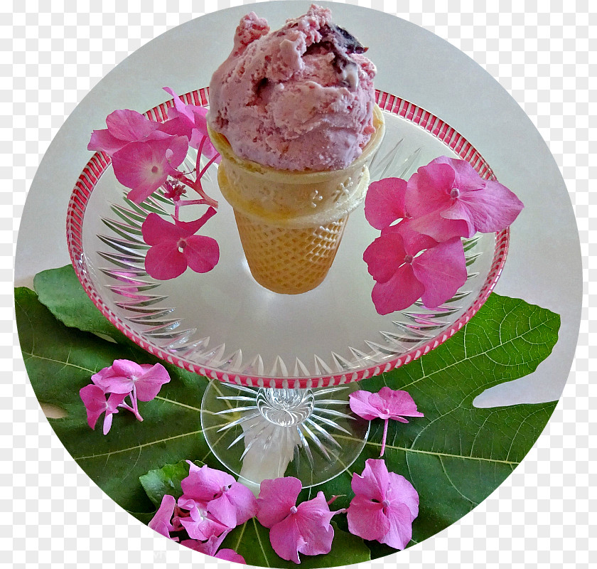 Delicious Ice Cream Frozen Dessert Petal Buttercream Pink M PNG