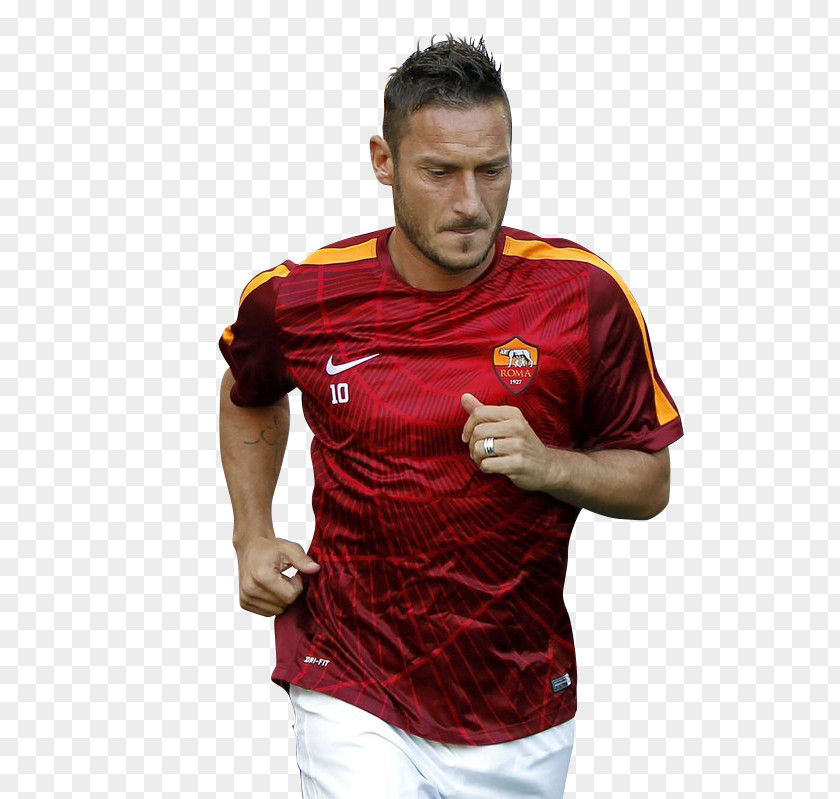Football Francesco Totti A.S. Roma Player Jersey PNG