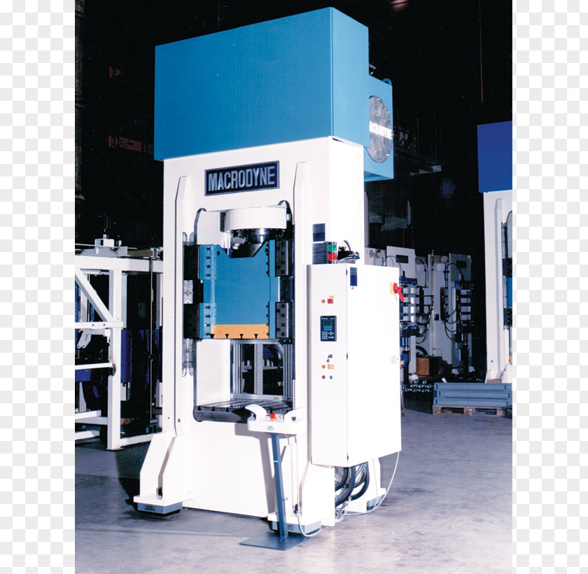 Machine Press Hydraulic Hydraulics Macrodyne Technologies Inc PNG