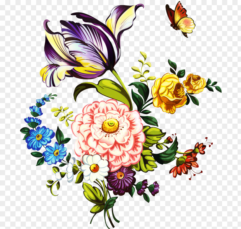 Temporary Tattoo Petal Bouquet Of Flowers Drawing PNG