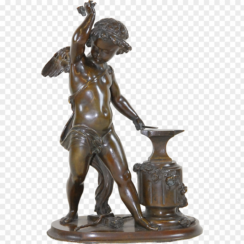 Bronze Sculpture Cupid Arrow PNG