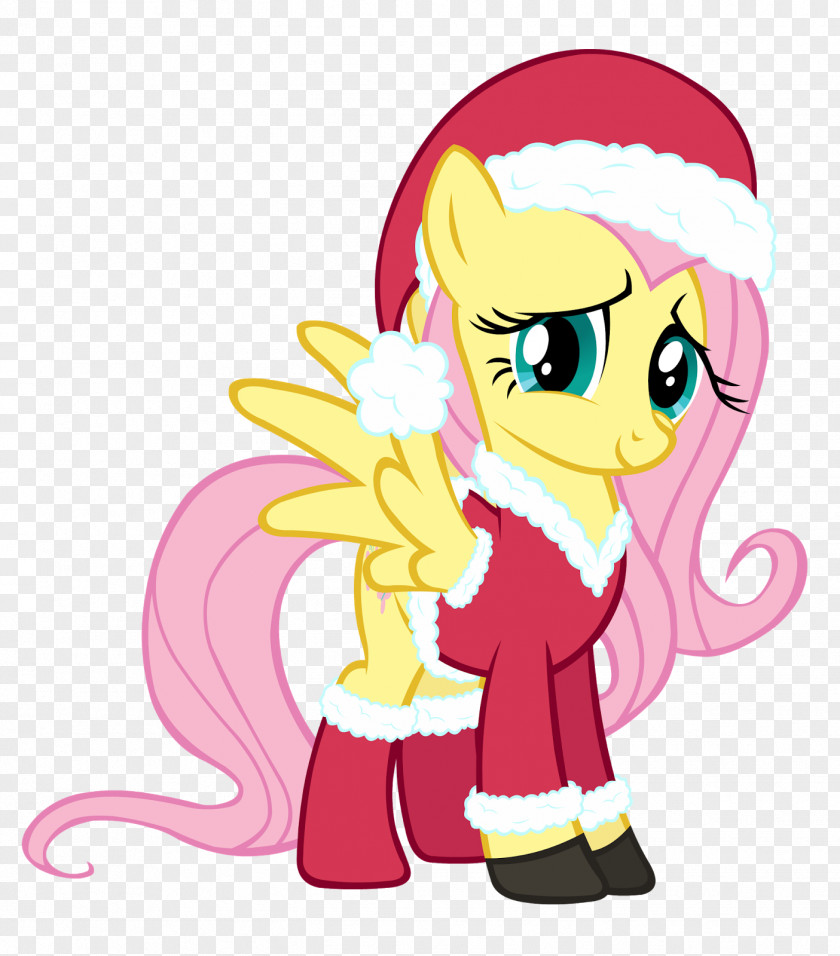 Christmas Pony Rainbow Dash Fluttershy Applejack Pinkie Pie PNG