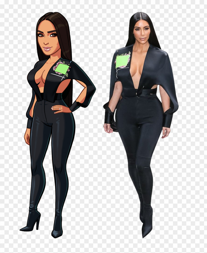 Kim Kardashian Kardashian: Hollywood Drawing New York City PNG