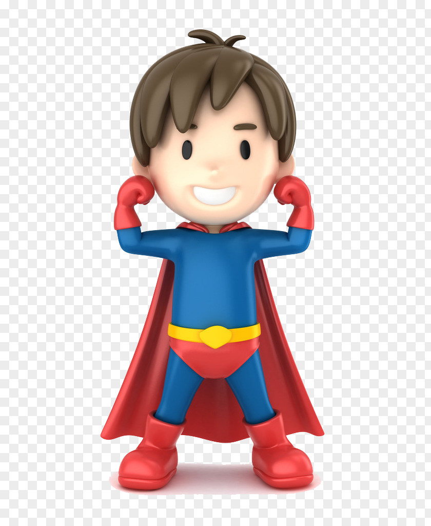 Little Superman Vector Clark Kent Cartoon Superhero PNG
