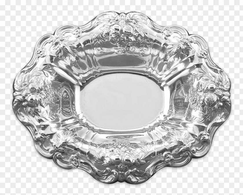 Silver Plate Platter PNG