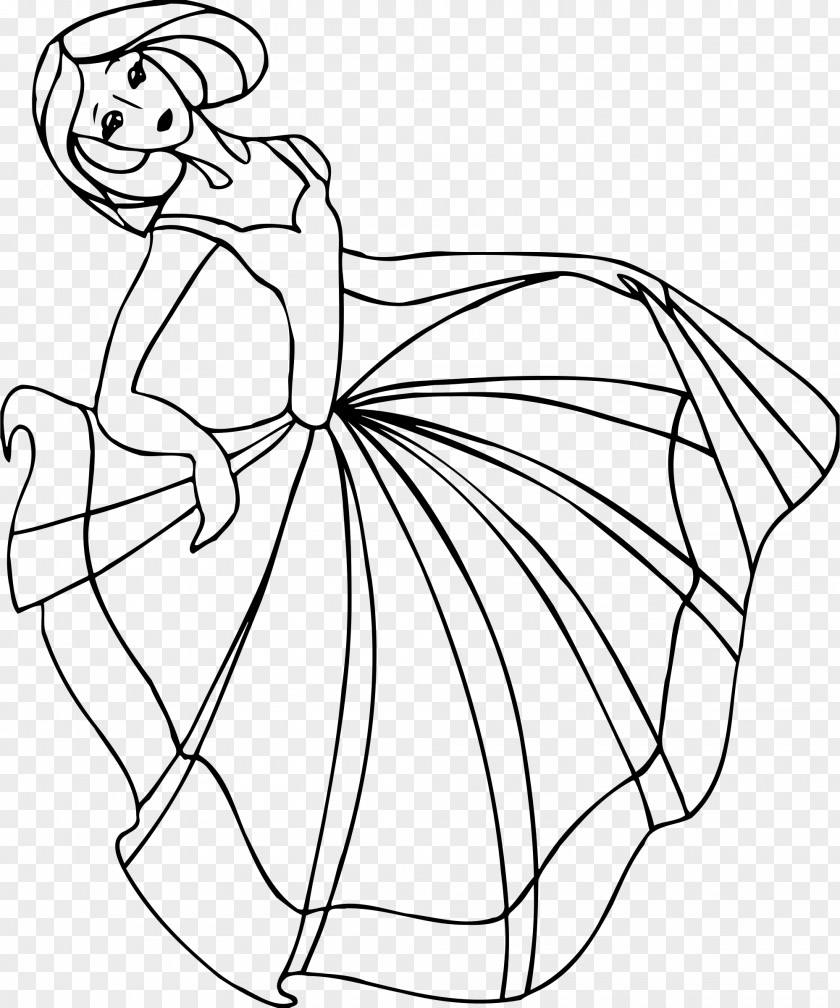 Line Drawing Art Ballet Dancer PNG