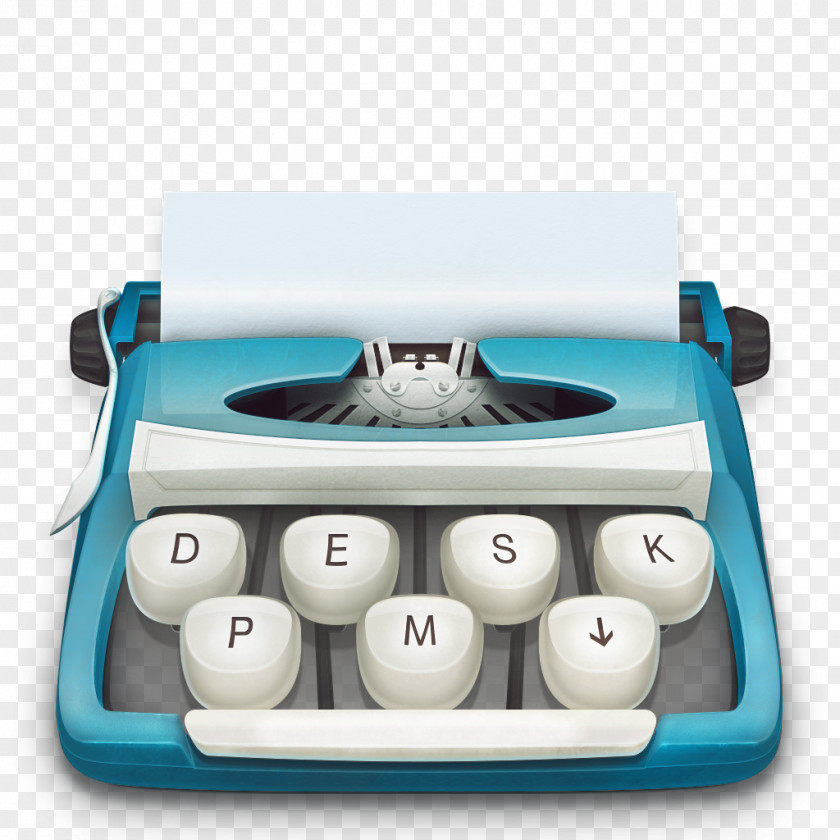 Typewriter Desk Mac App Store PNG