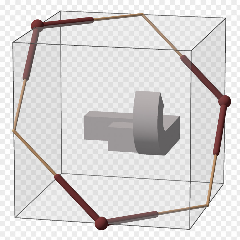 Blue Cube Line Angle PNG