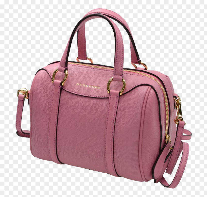 BURBERRY Burberry Pink Bag Handbag Leather PNG