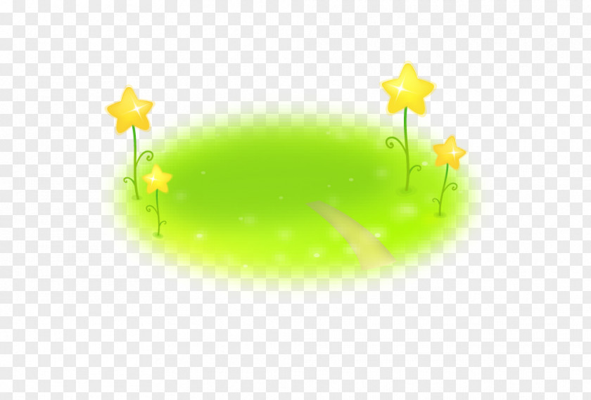 Cartoon Green Grass Lawn Grasgroen PNG