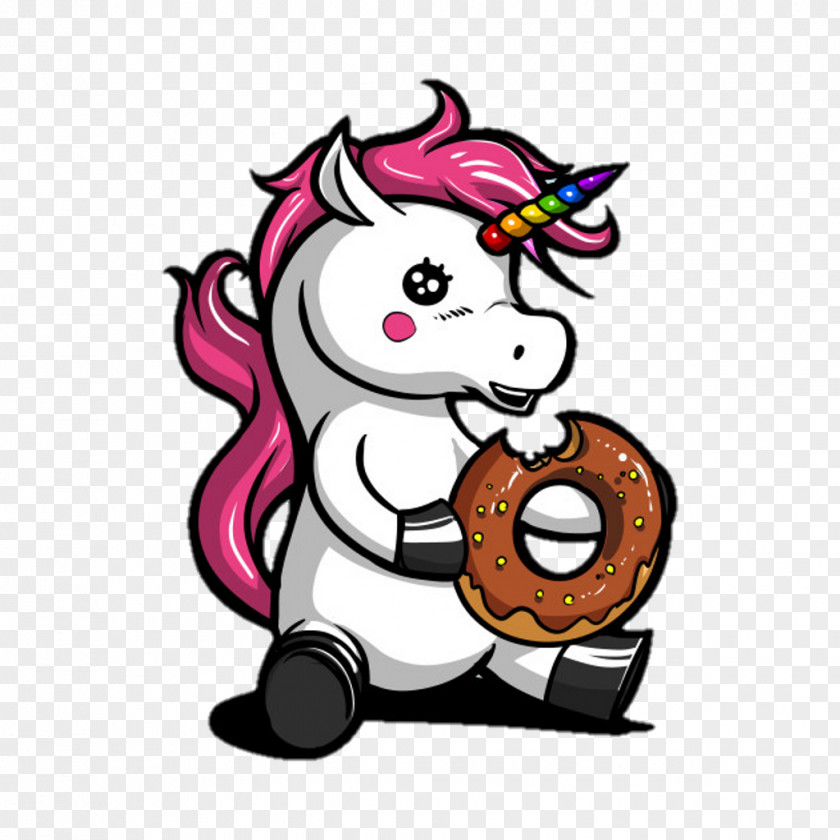 Donuts Unicorn Frosting & Icing T-shirt Eating PNG
