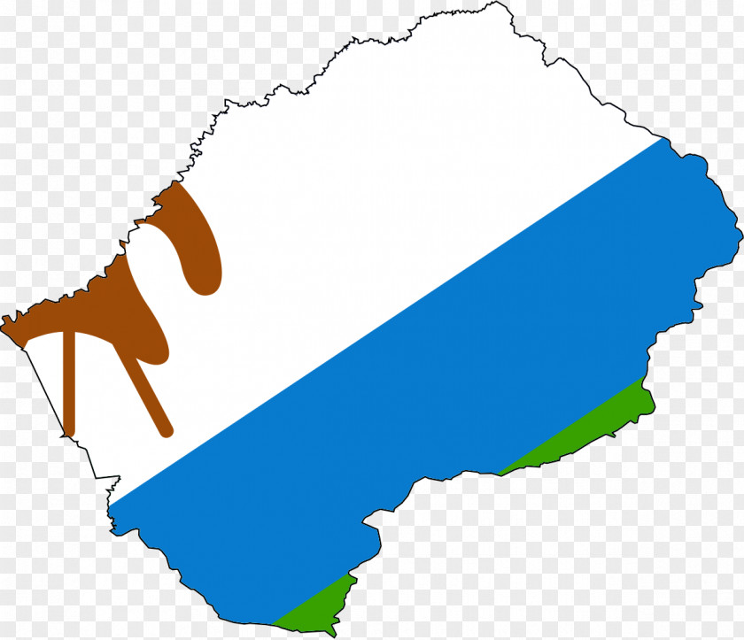 Flag Of Lesotho 2014 Political Crisis Clip Art PNG