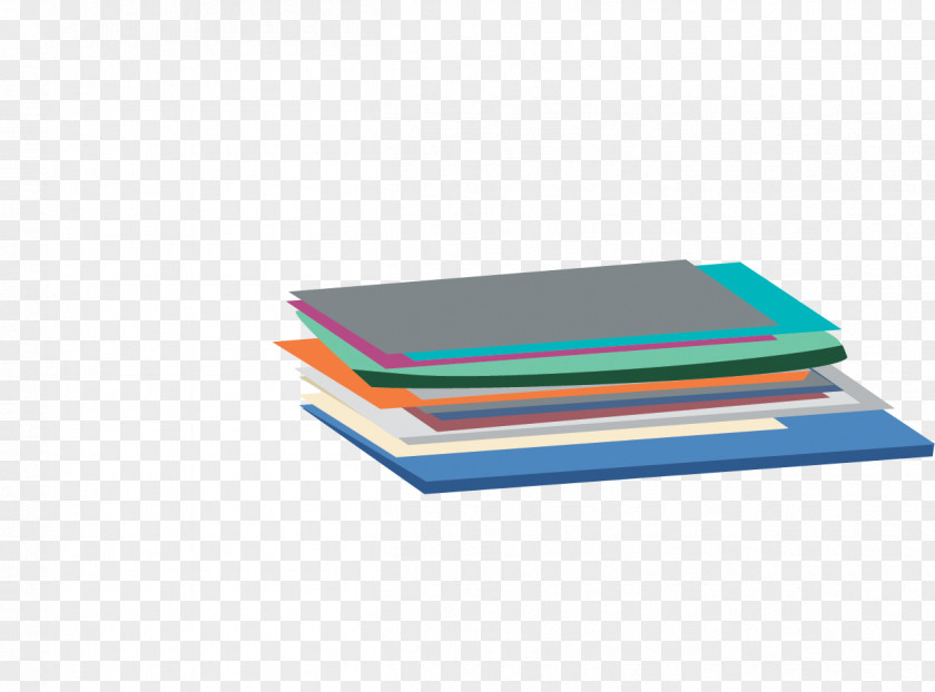 Stack Of Book Paper Cartoon Illustration PNG
