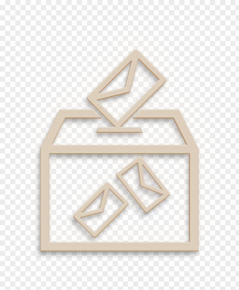 Icon Vote Election Envelopes And Box PNG