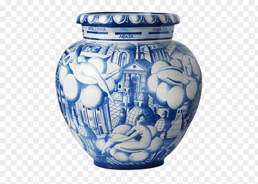 Sebastiano Del Piombo Doccia Porcelain Ceramic Museum Vase PNG