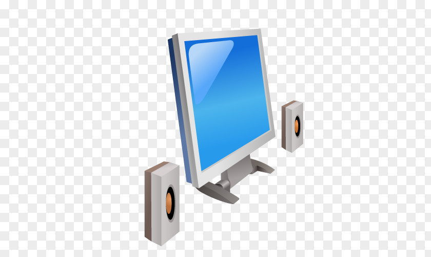 Vector Computer Speakers ICO Digital Data Icon PNG