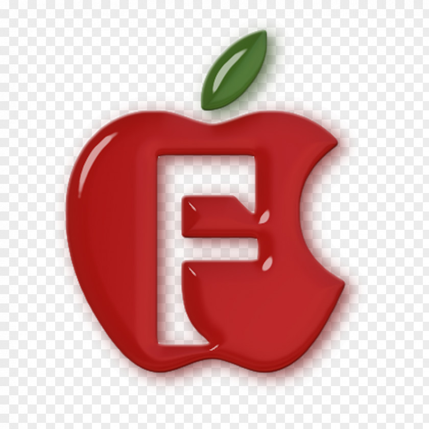 Alphabet Letter Apple Font PNG