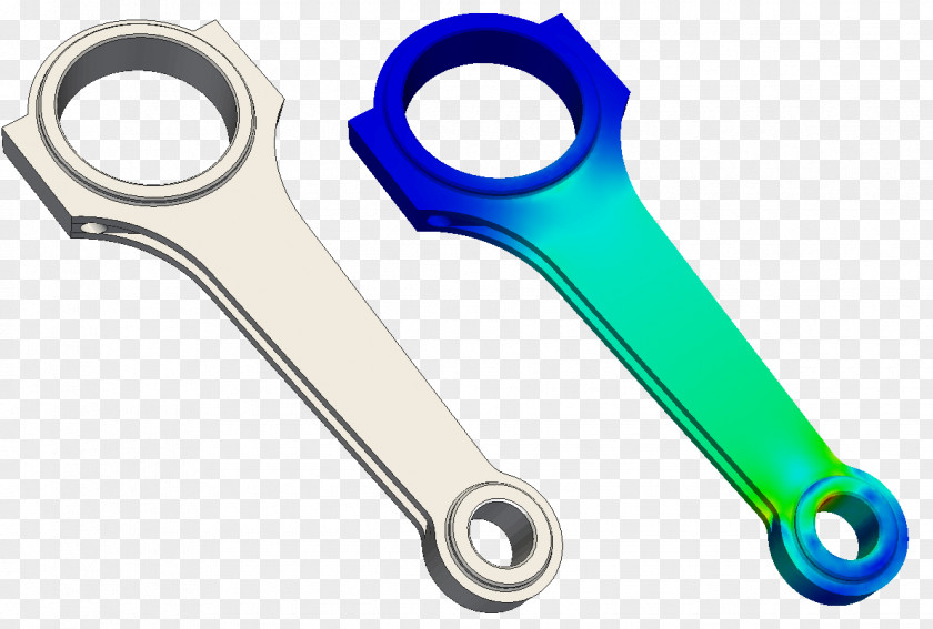 Car Connecting Rod Stress Pressure Steel PNG