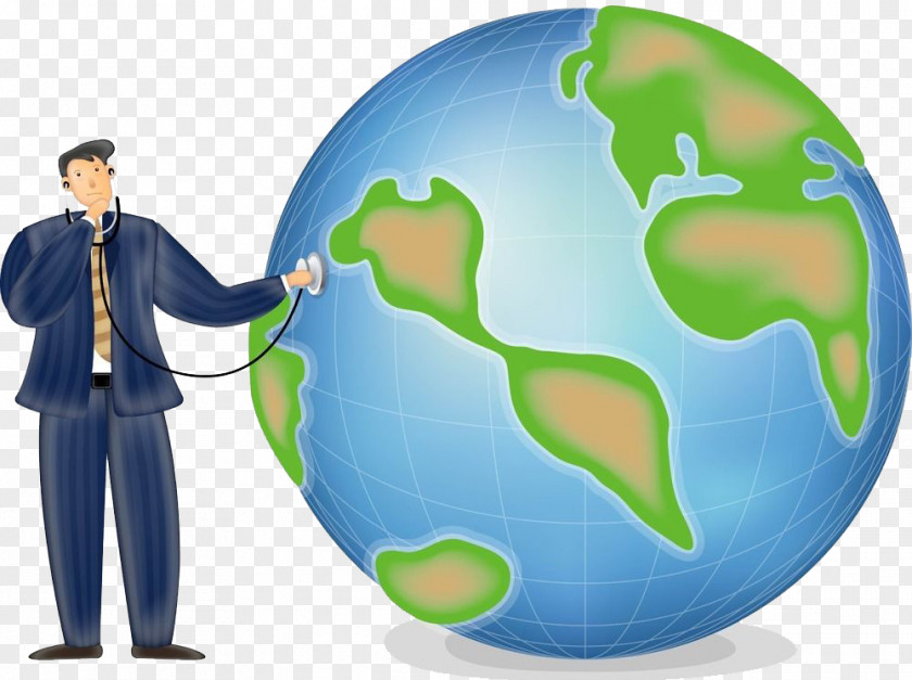 Earth And People Cartoon Comics Illustration PNG