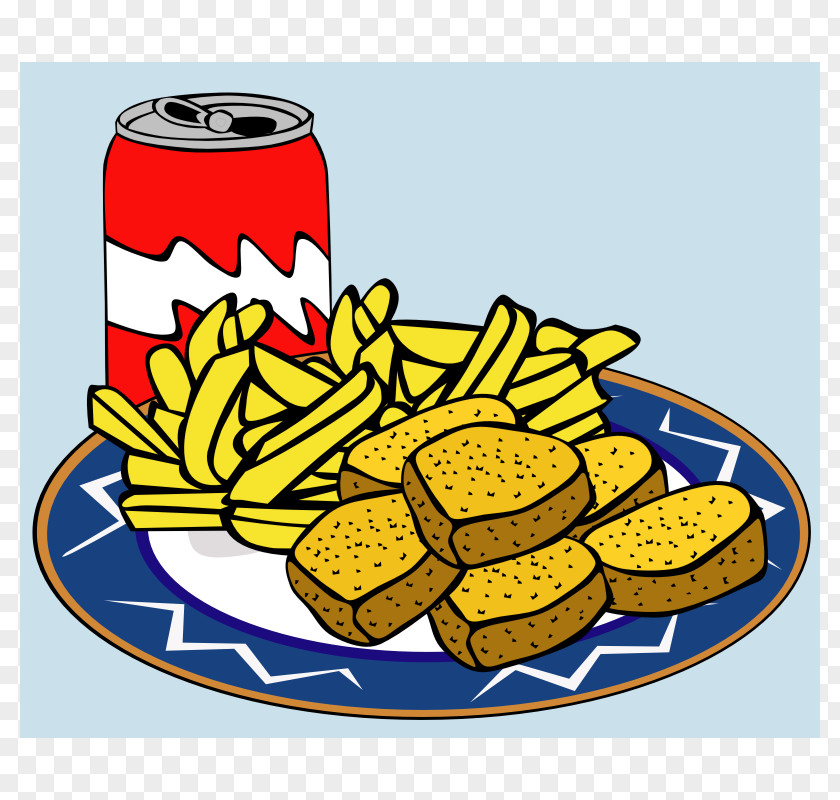 Fast Food Art Fizzy Drinks French Fries Chicken Nugget Fingers PNG