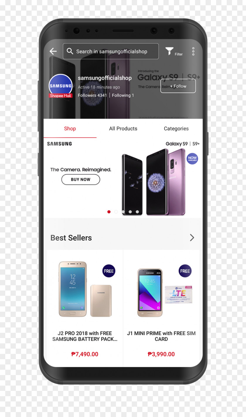 Shopee Platform Philippines Samsung Galaxy S9 J7 Pro A8 / A8+ PNG