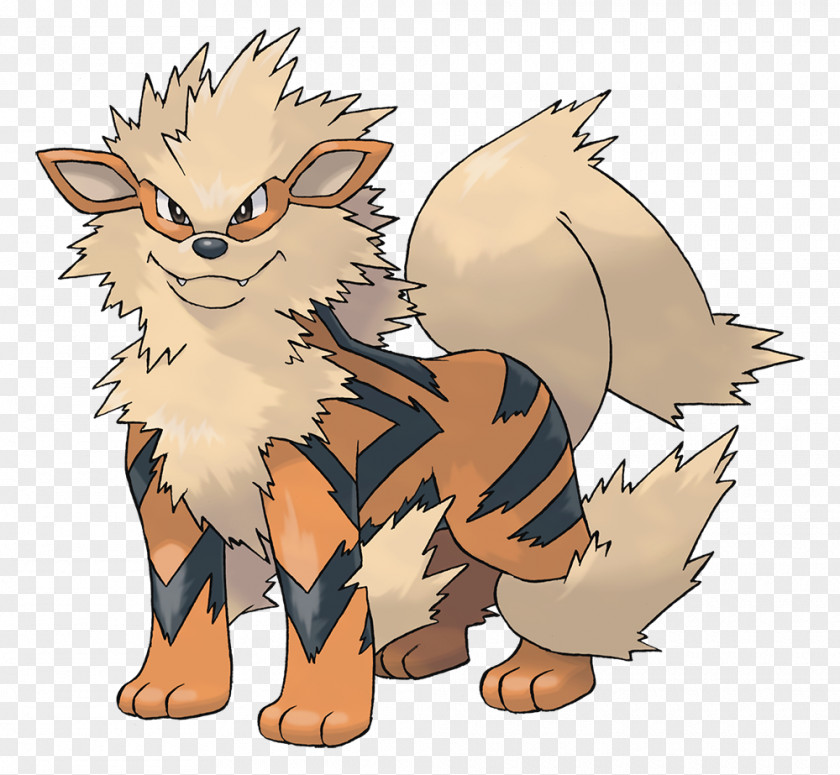 Tiger Pokémon FireRed And LeafGreen Arcanine Growlithe PNG