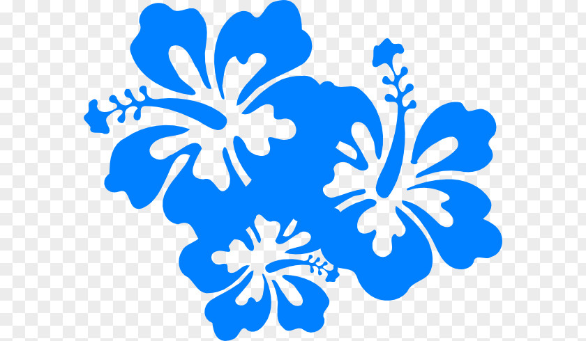 Blue Hibiscus Cliparts Hawaiian Flower Clip Art PNG
